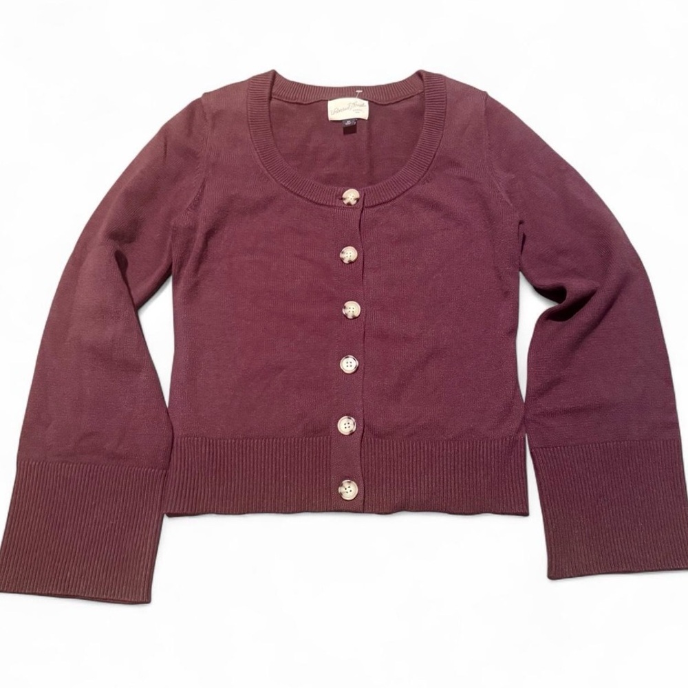 Women's Button-Down Scoop Neck Cardigan Sweater